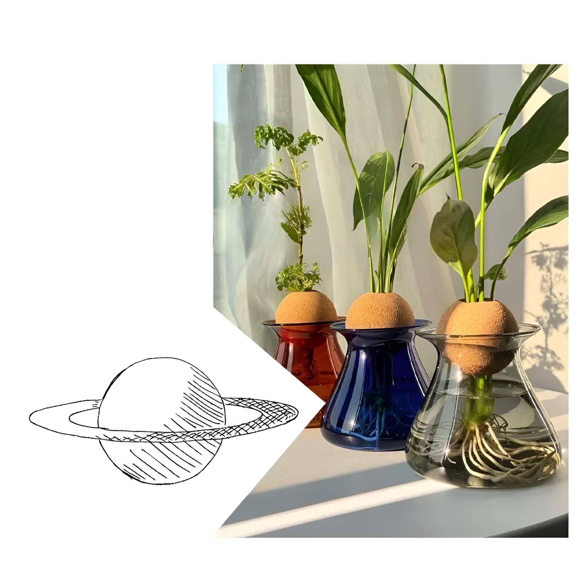 GlacierBloom Vas - Skandinavisk Glas Bordsvas