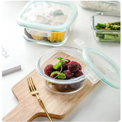 Glas-Freshkeeping-doser Set – Lufttäta förvaringsbehållare med lock för kök &amp; Meal Prep