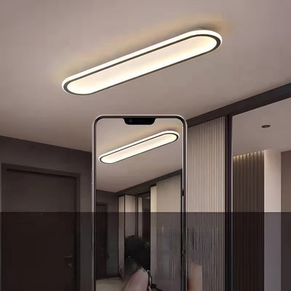 LED-taklamps i oval form – Elegant modern design för hall och entréområde