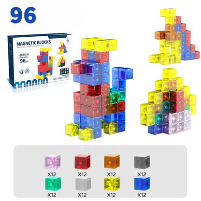 Barnsäker Montessori magnetisk kubleksak