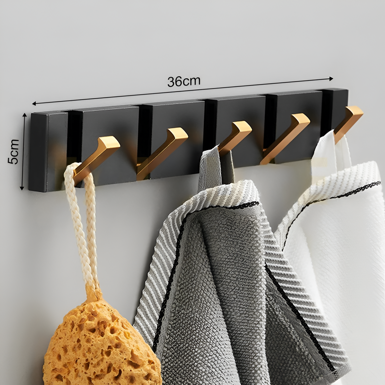 LuxeGrip Hook – Fällbar 2-vägs-installation väggkrok