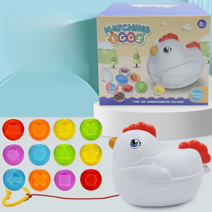 Färg form utbildningsleksak äggskal