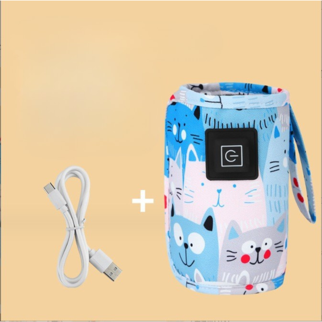 Praktisk flaska värmare för på språng