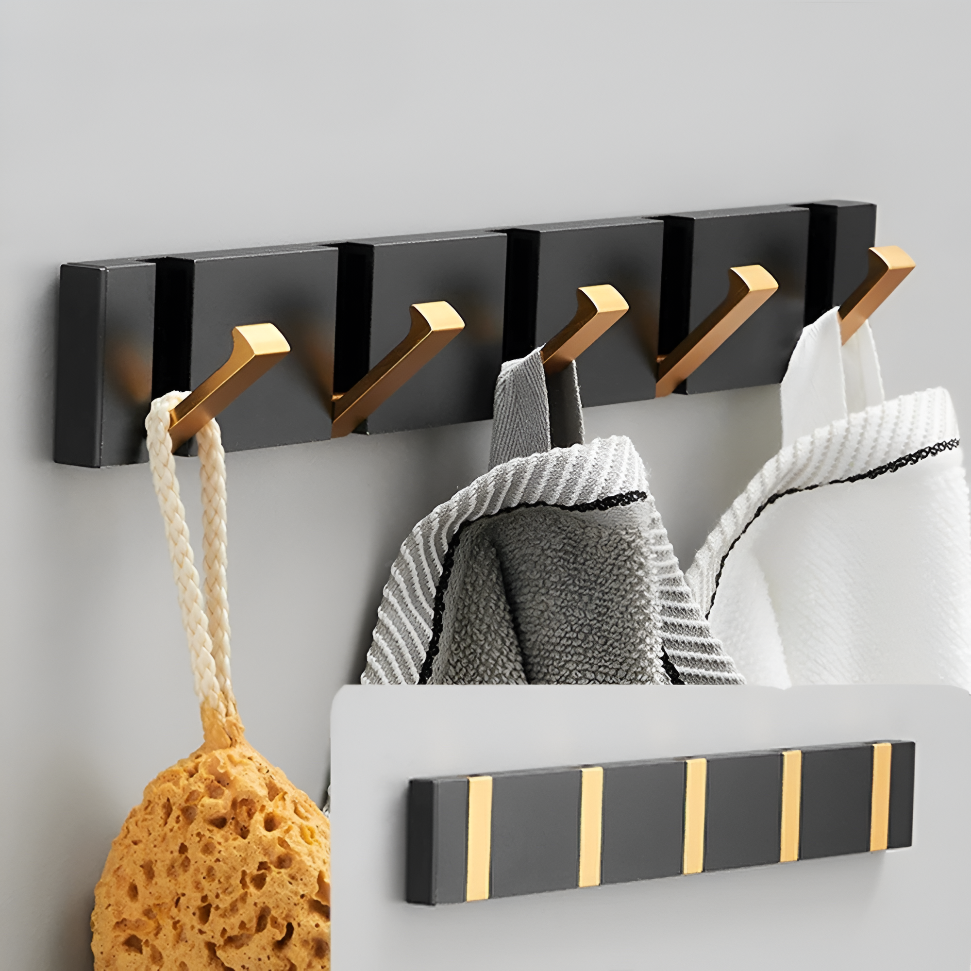 LuxeGrip Hook – Fällbar 2-vägs-installation väggkrok