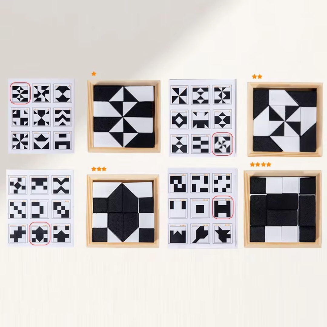 Dual Color Logikpussel Spel i Fickstorlek