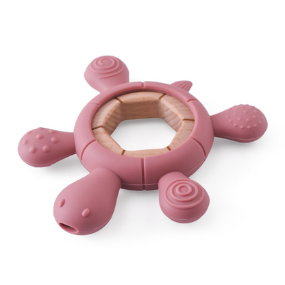 Baby Bit Toy Manufactured from Wood and Silicone