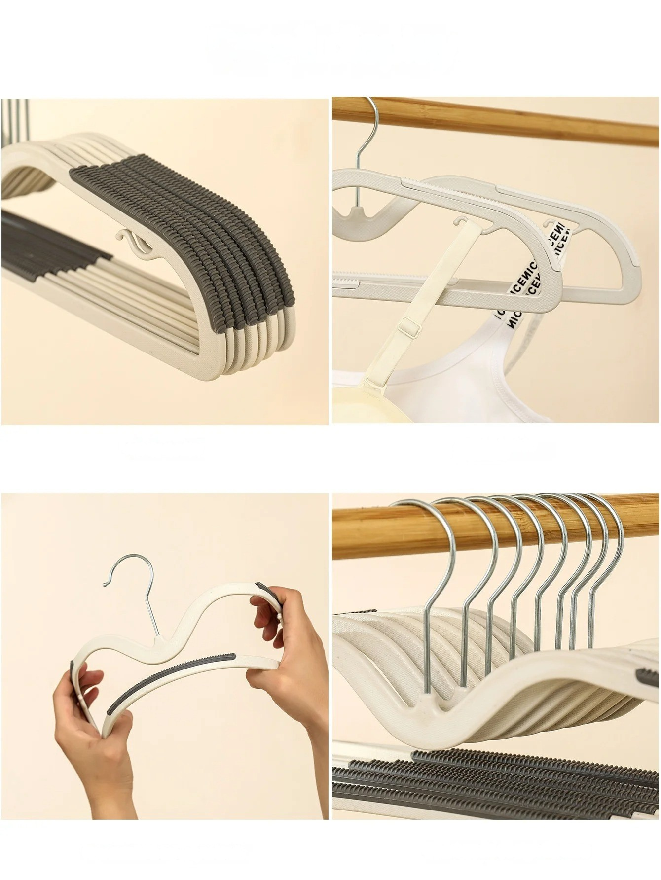 HangWise Hanger – Utrymmessparande Halka-av Klädhängare i Plast