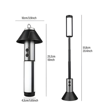 LED Campinglampa med USB – Fällbar &amp; Uppladdningsbar | 270° Svängarm &amp; Flera Ljusstyrkor
