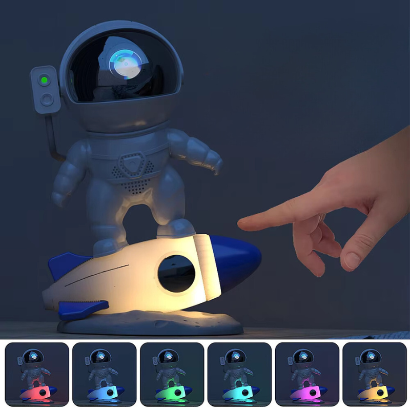 Carvallo – Rakettprojektorlampe med Galaxy-scener og Bluetooth-lyd