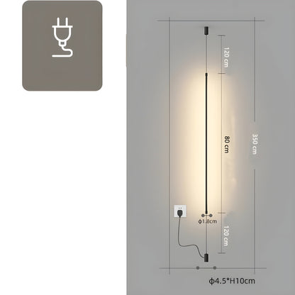Slim LED golvlampa – Minimalistisk design för en mysig boendestämning