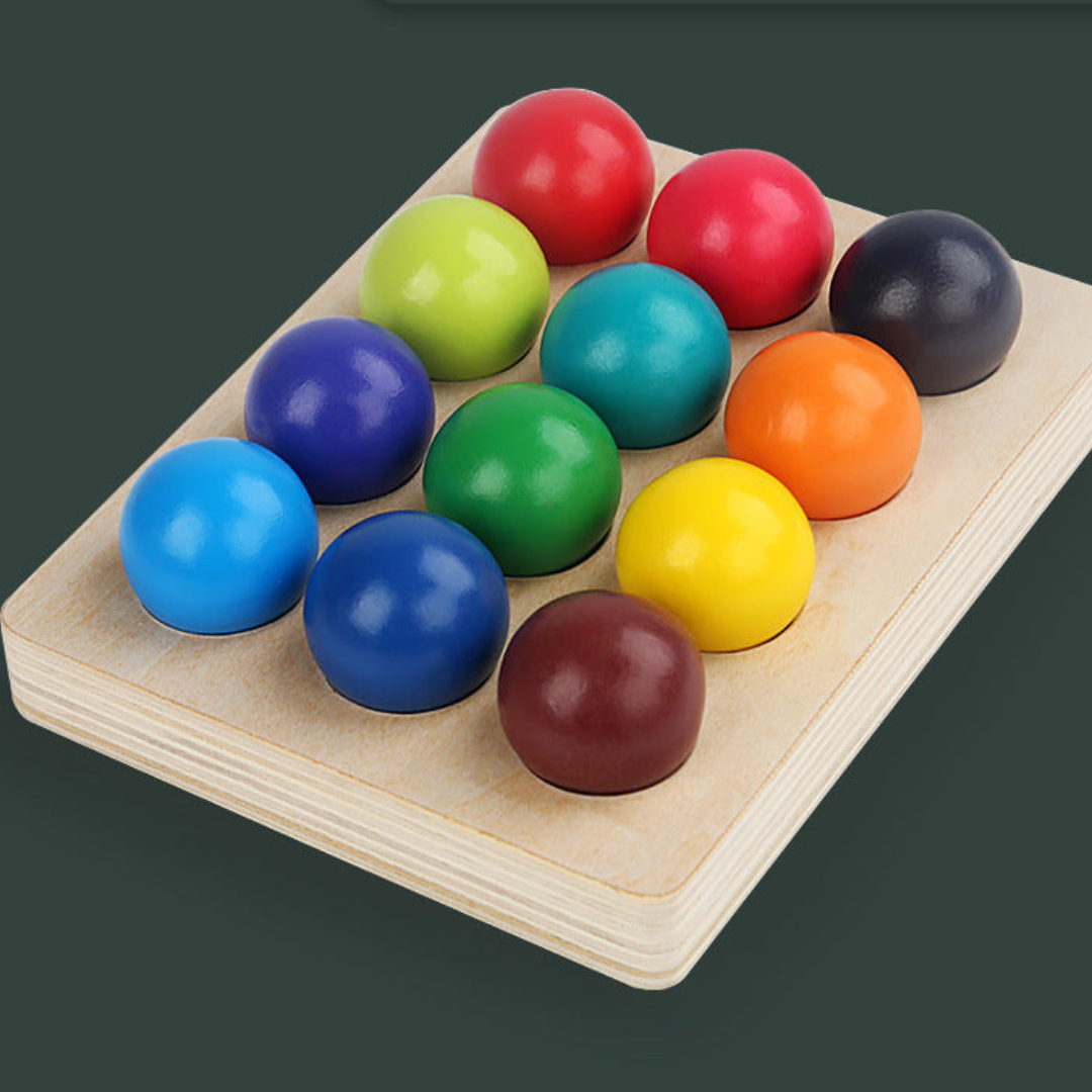 Montessori färgglada trä byggklossar