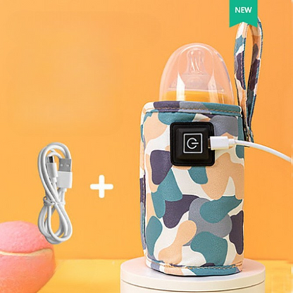 Praktisk flaska värmare för på språng