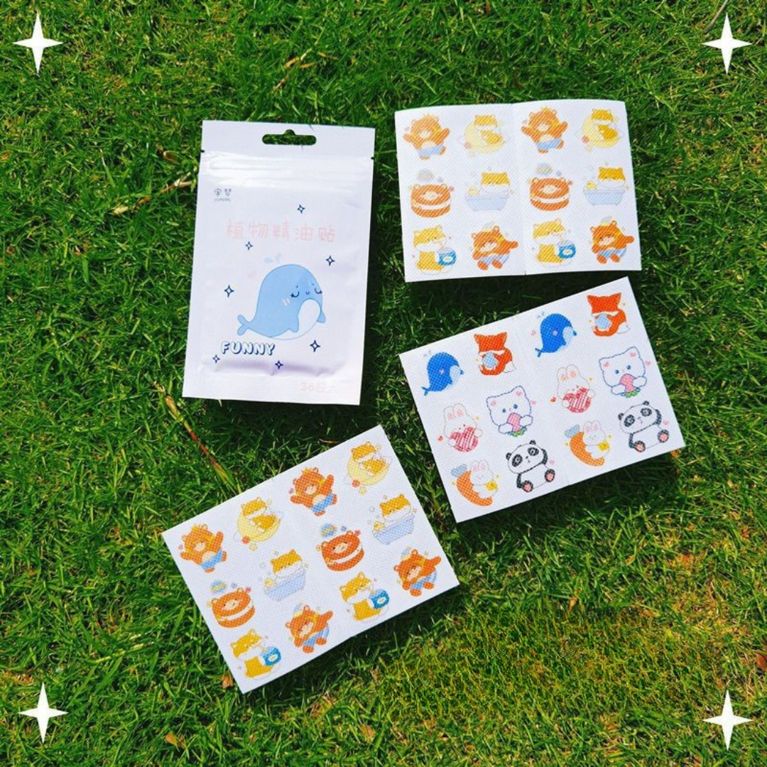 Naturliga myggavvisande klistermärken för barn och bebisar (100 st)