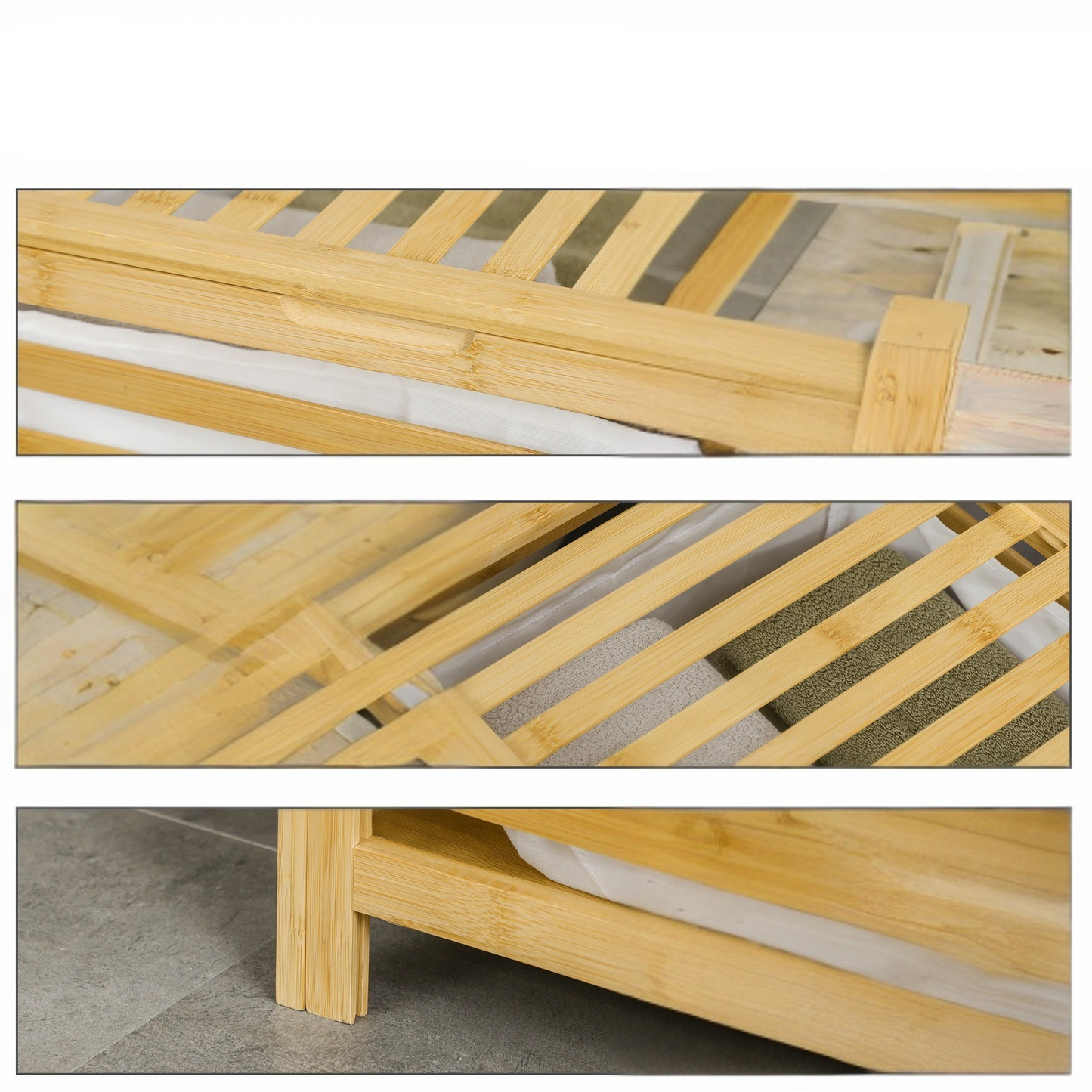 BambooTidy Basket - Modern bambu tvättkorg