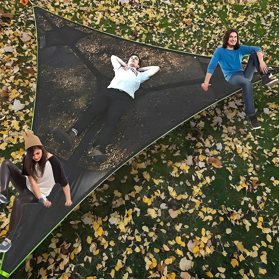 Flera-personers-hängmatta – Bekväm och stabil | Perfekt för trädgård &amp; camping