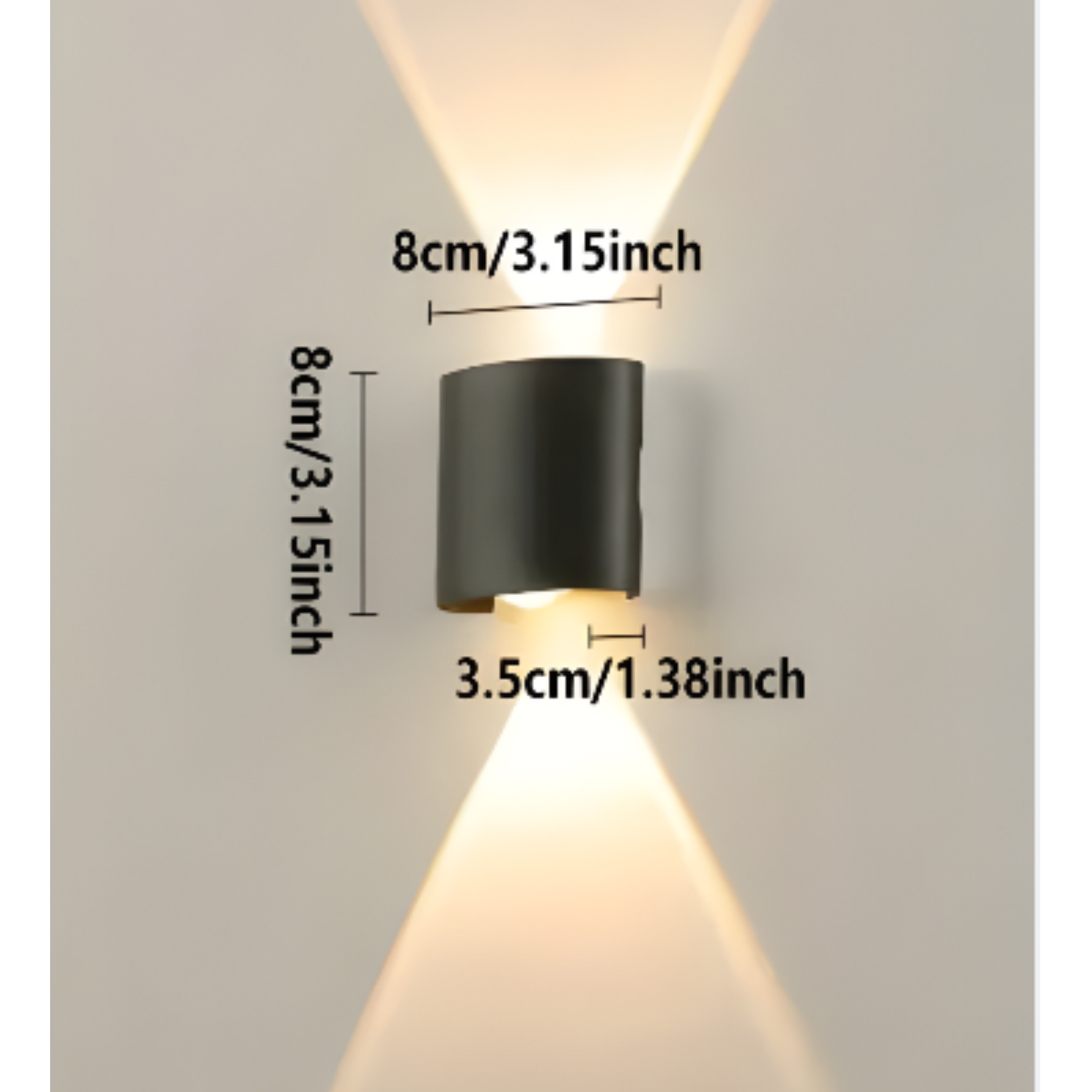 LumoStair - Minimalistisk LED-vägglampa 3-pack