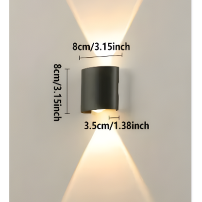 LumoStair - Minimalistisk LED-vägglampa 3-pack