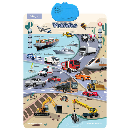 Prata engelska lärande tavla för barn