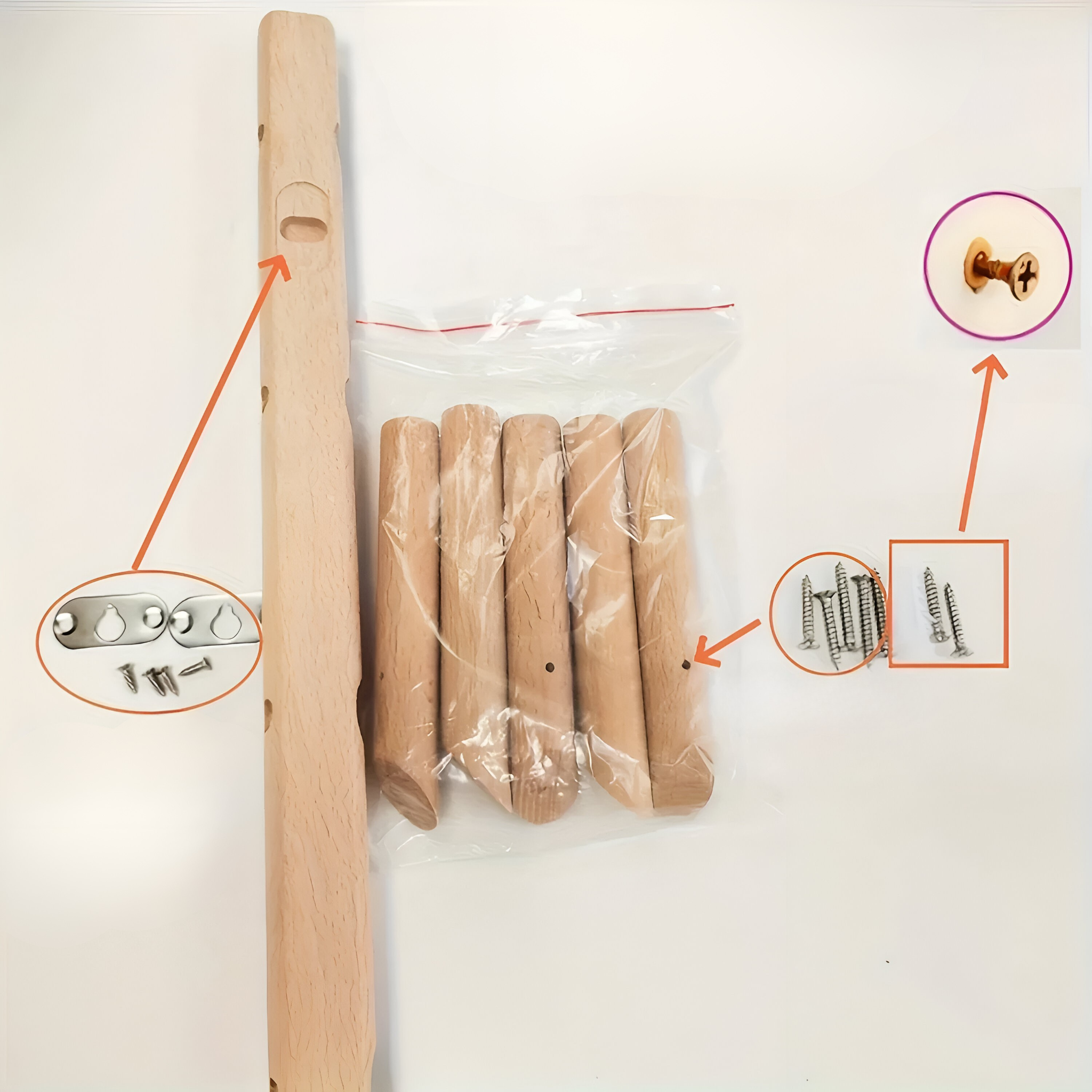 PineFix Hook - Nordiska Väggkrokar av Trä