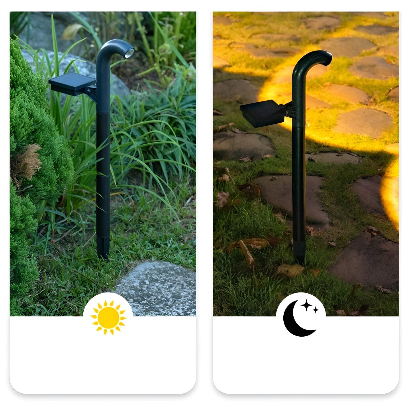 LED Solarlampor för trädgården – Dekorativ väg belysning för gård och uppfart