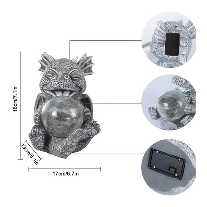 DragonHaven Lampa - Drakskulptur LED-bordslampa