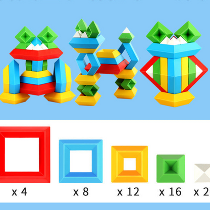 Montessori Pyramid Byggblock Lektsak