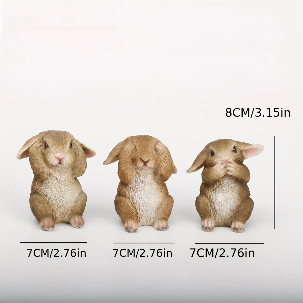 HushBunny Figur - Dekorativt Kaninset i Harz