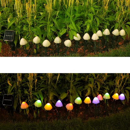 BrightPath Light - 10-delad vattentät sol-LED-svampljus