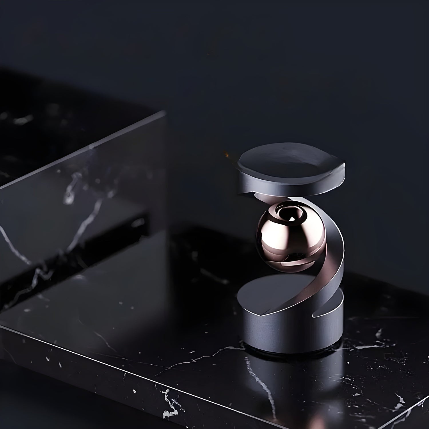 FidgetOrbit Gyroskop - Dekorativt Metall-Gyroskop