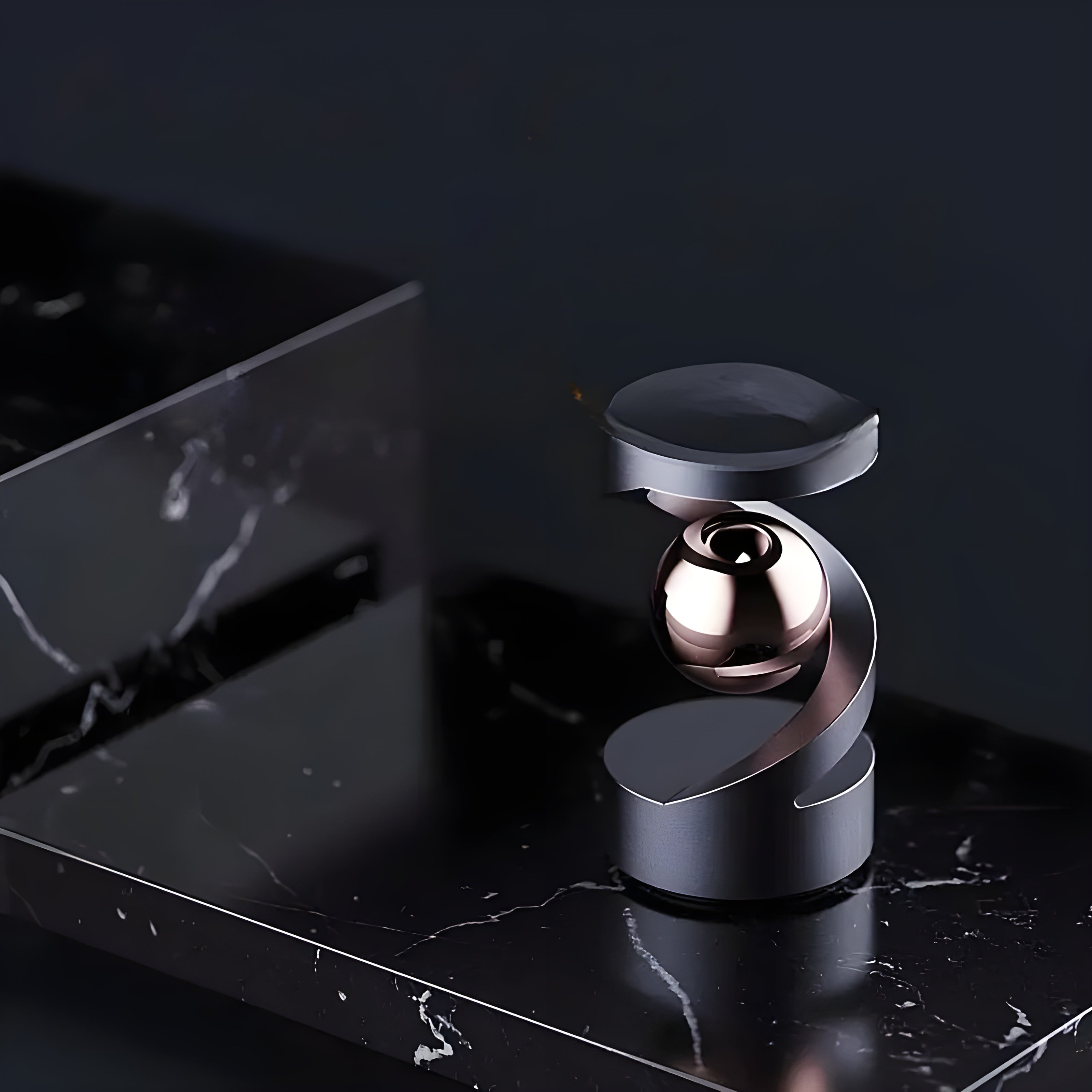 FidgetOrbit Gyroskop - Dekorativt Metall-Gyroskop