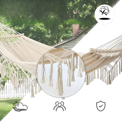 Svinghängmat – Fällbar, Mjuk och Perfekt för Inomhus- och Utomhusbruk