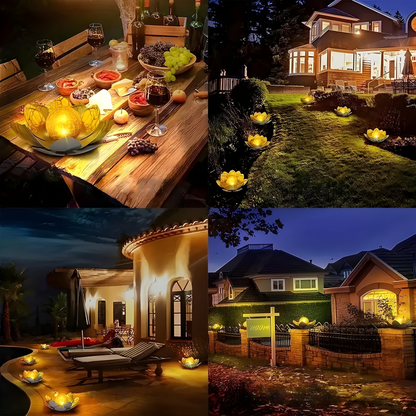 GlowPetal - Solar LED Lotusblomslampa