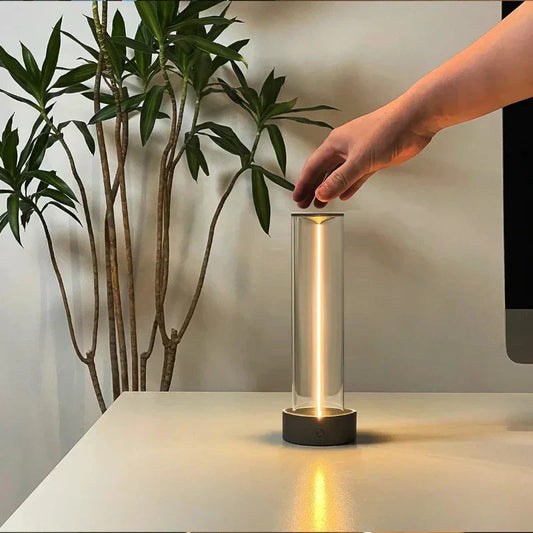LumiSphere - Dimbart Touch Bordslampa med Minimalistisk LED Design