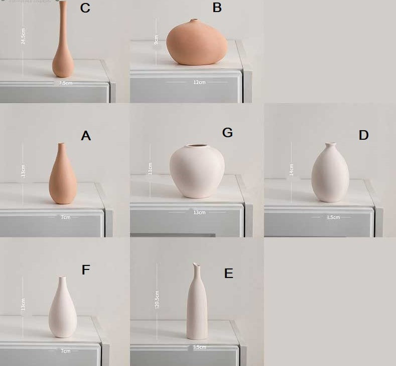 Minimalistisk Keramisk Boho Vas för Elegant Heminredning