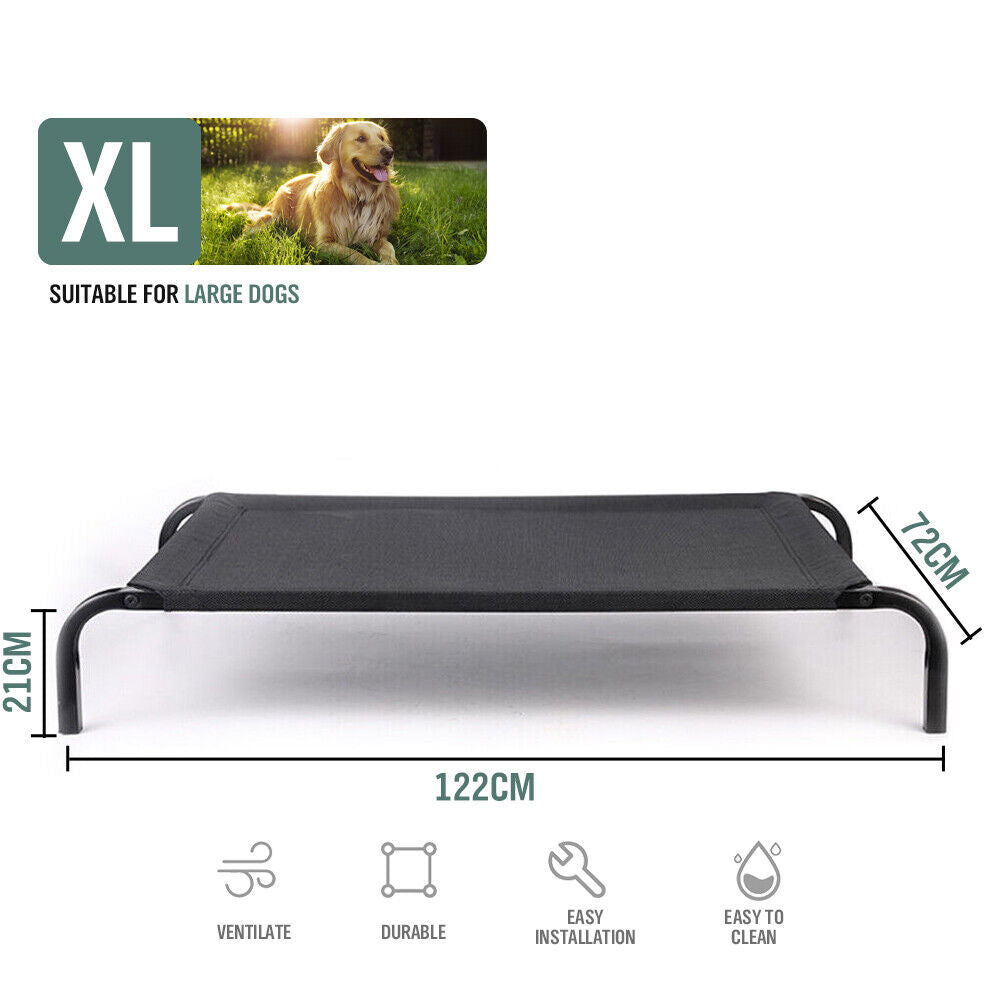 Tungt lyft trampolin hundsäng - Extra stor komfort