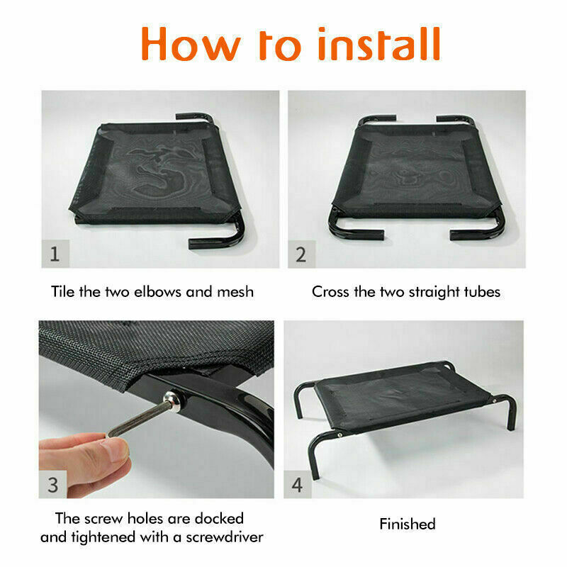 Tungt lyft trampolin hundsäng - Extra stor komfort