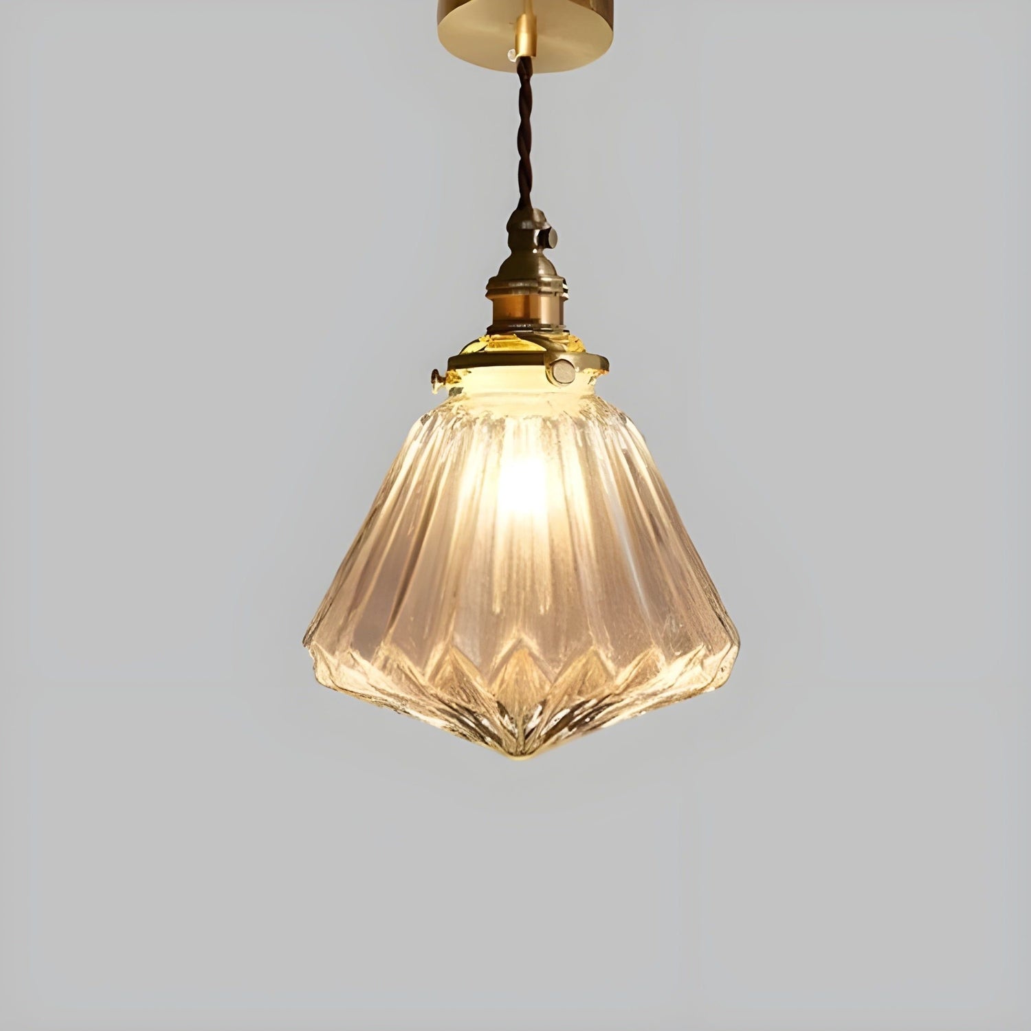 GlossyGlass Light - Nordisk kristallglas minimalistisch hängande lampa