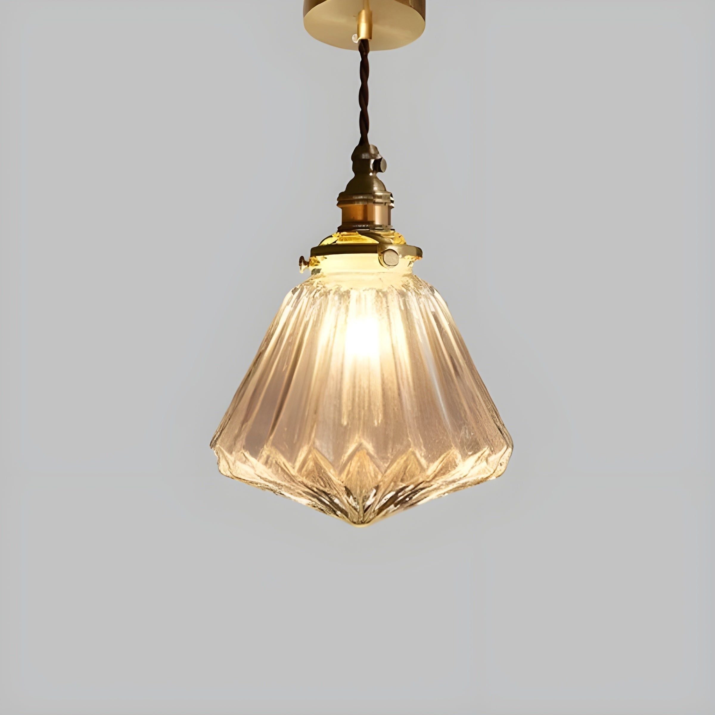 GlossyGlass Light - Nordisk kristallglas minimalistisch hängande lampa