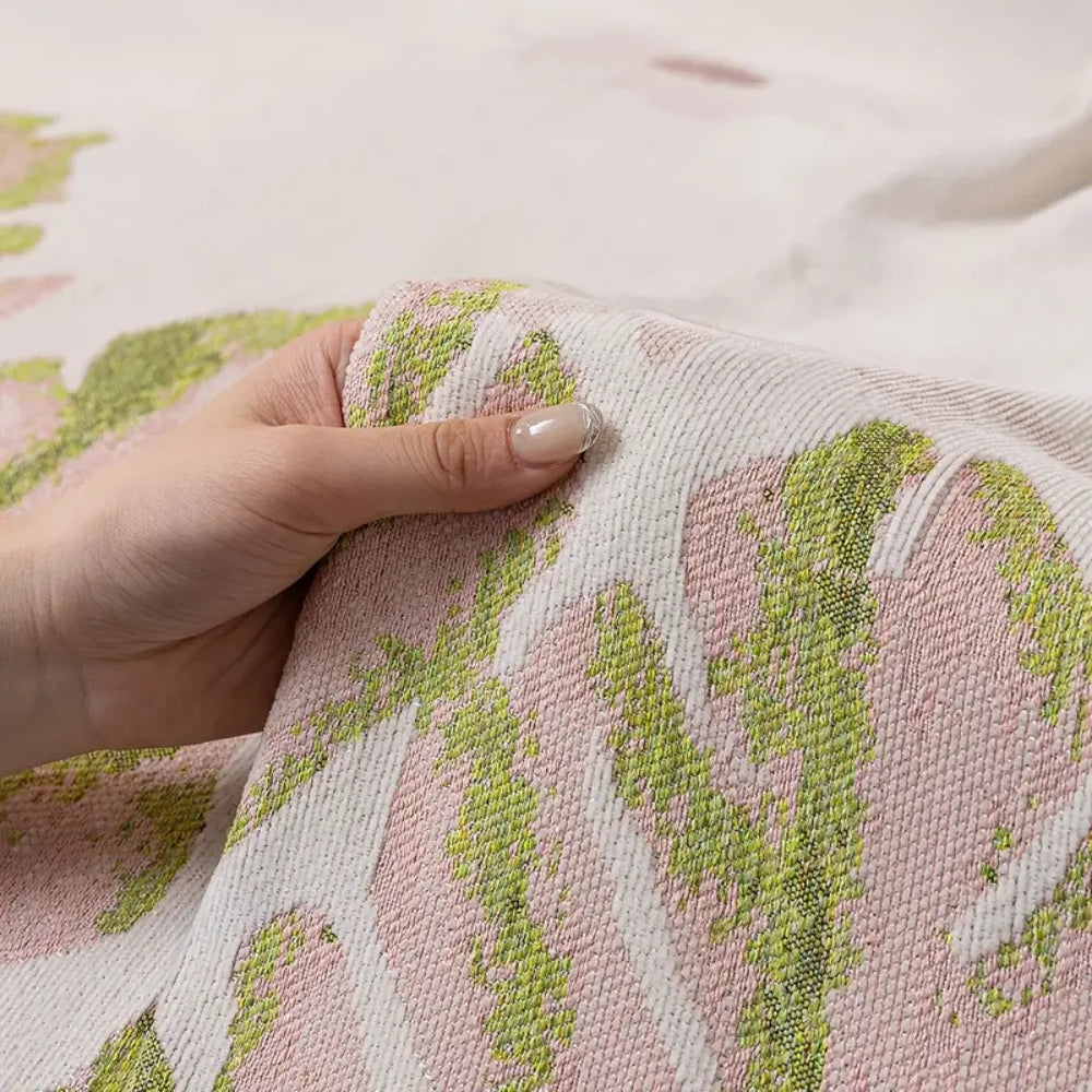 Verdure Bladmönster Chenille Sofföverdrag