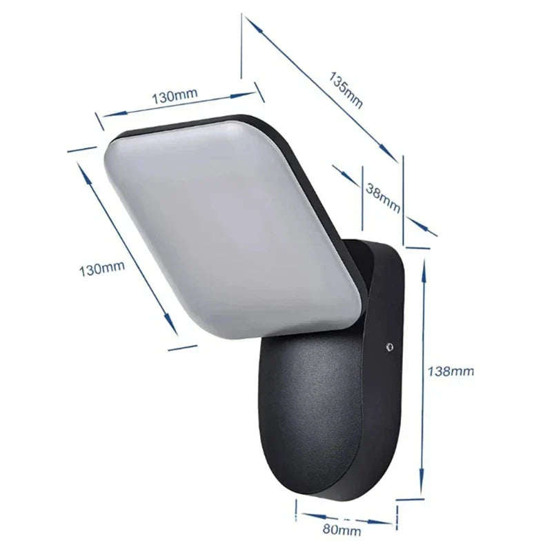 SafeFlow - Utomhuslampa med Rörelsesensor