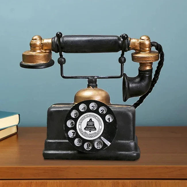 RetroTech - Antik telefoninredning för elegant vintageaccent i varje rum