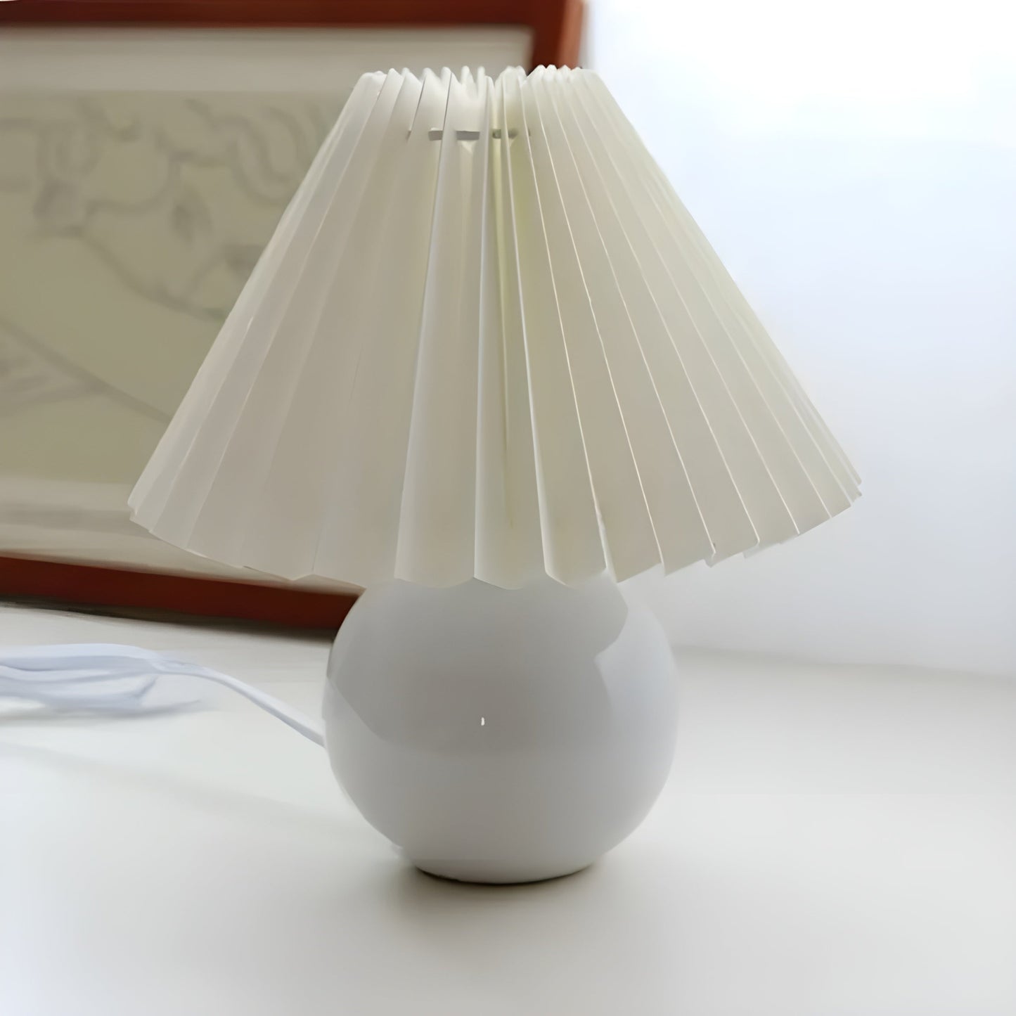 LumiPleat Lampa – Vintage Fållbordslampa