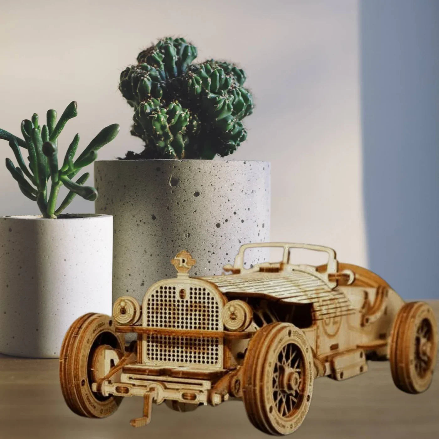 RetroRacer - Trä Grand Prix bilbyggset