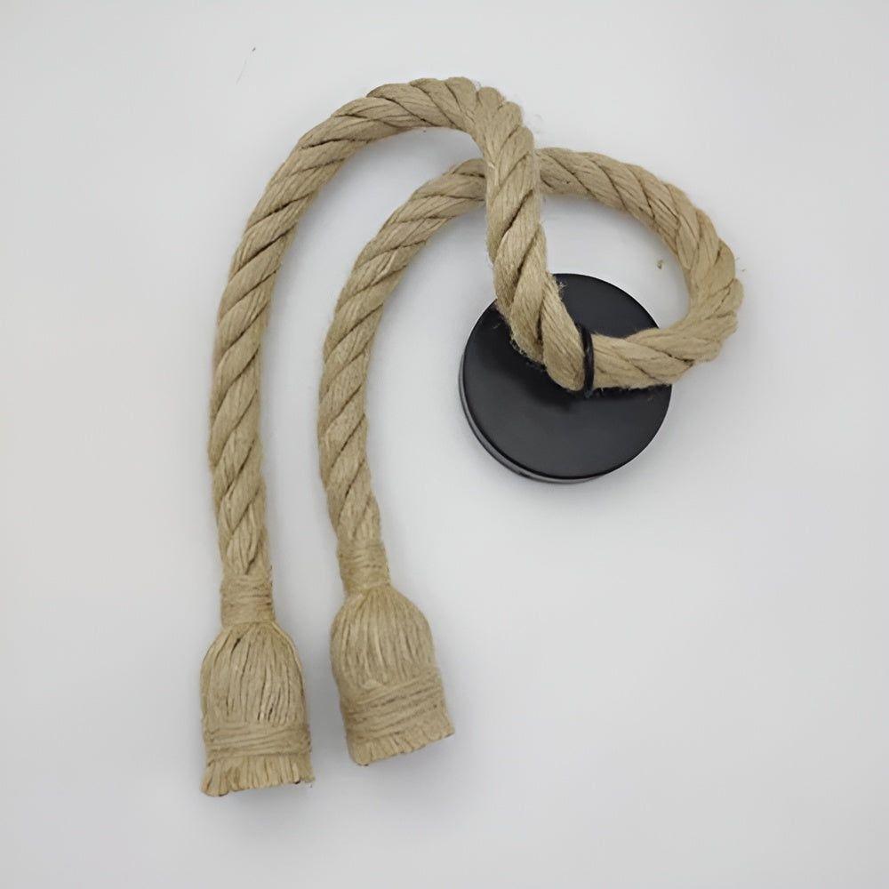 SparkleTwine Light - Italiensk Vintage Hängande Pendellampa Rep