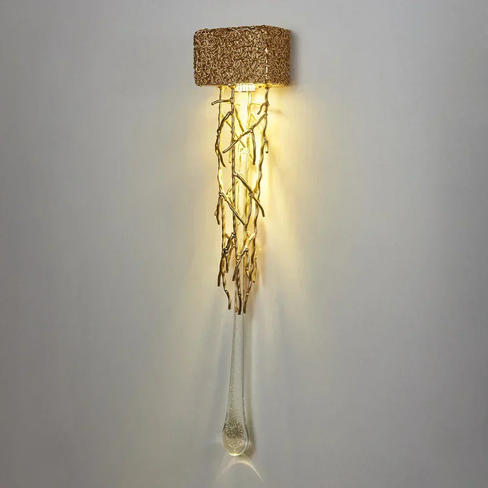 CrystalLux - Lyxig Kristallvägglampa i Vintage Stil Elegant Belysning