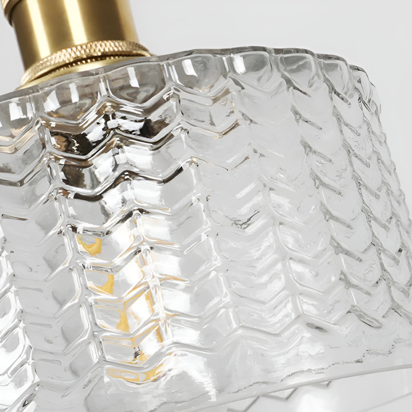 Kopparhängande lampa av glas – Modern LED-lampa | För vardagsrum och sovrum
