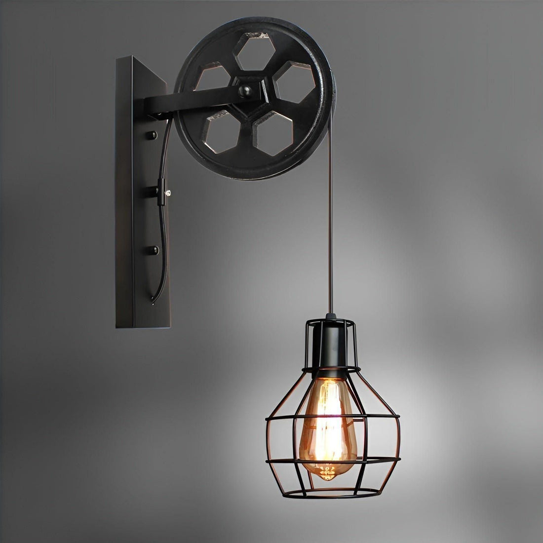ShineBright Lampa - Industriell Vintage LED Vägglampa