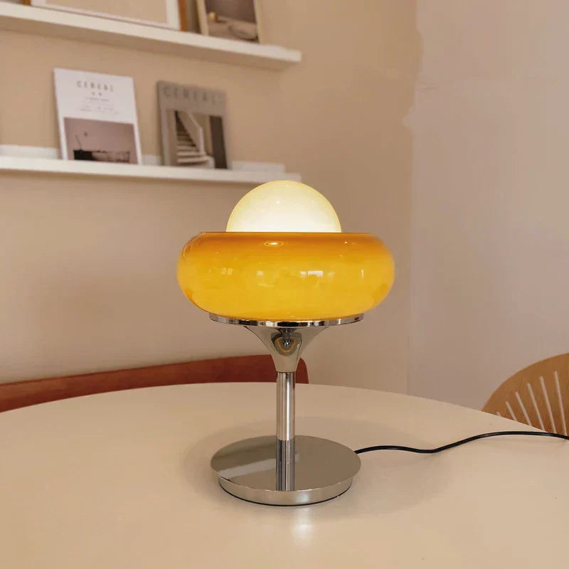 VintageOranje - Bordslampa Retro Design för Stilig Belysning