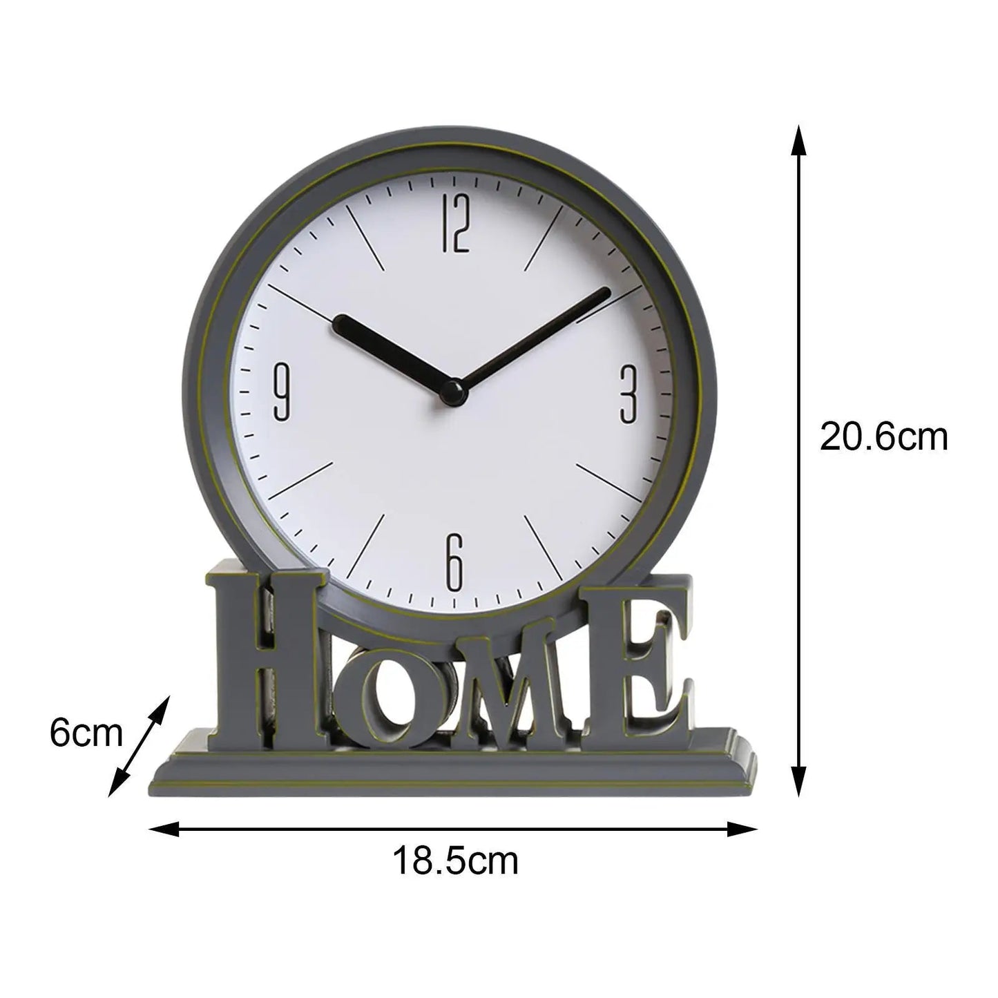 RetroGlow - Klassisk Rund Klocka för Elegant Inredning