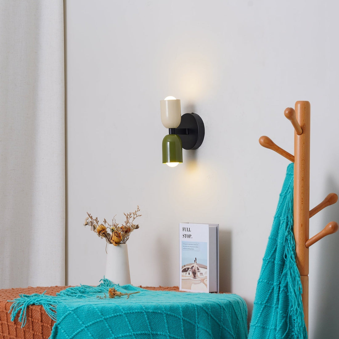 Vägglampa Modern Dubbel Glas Sconce Armatur